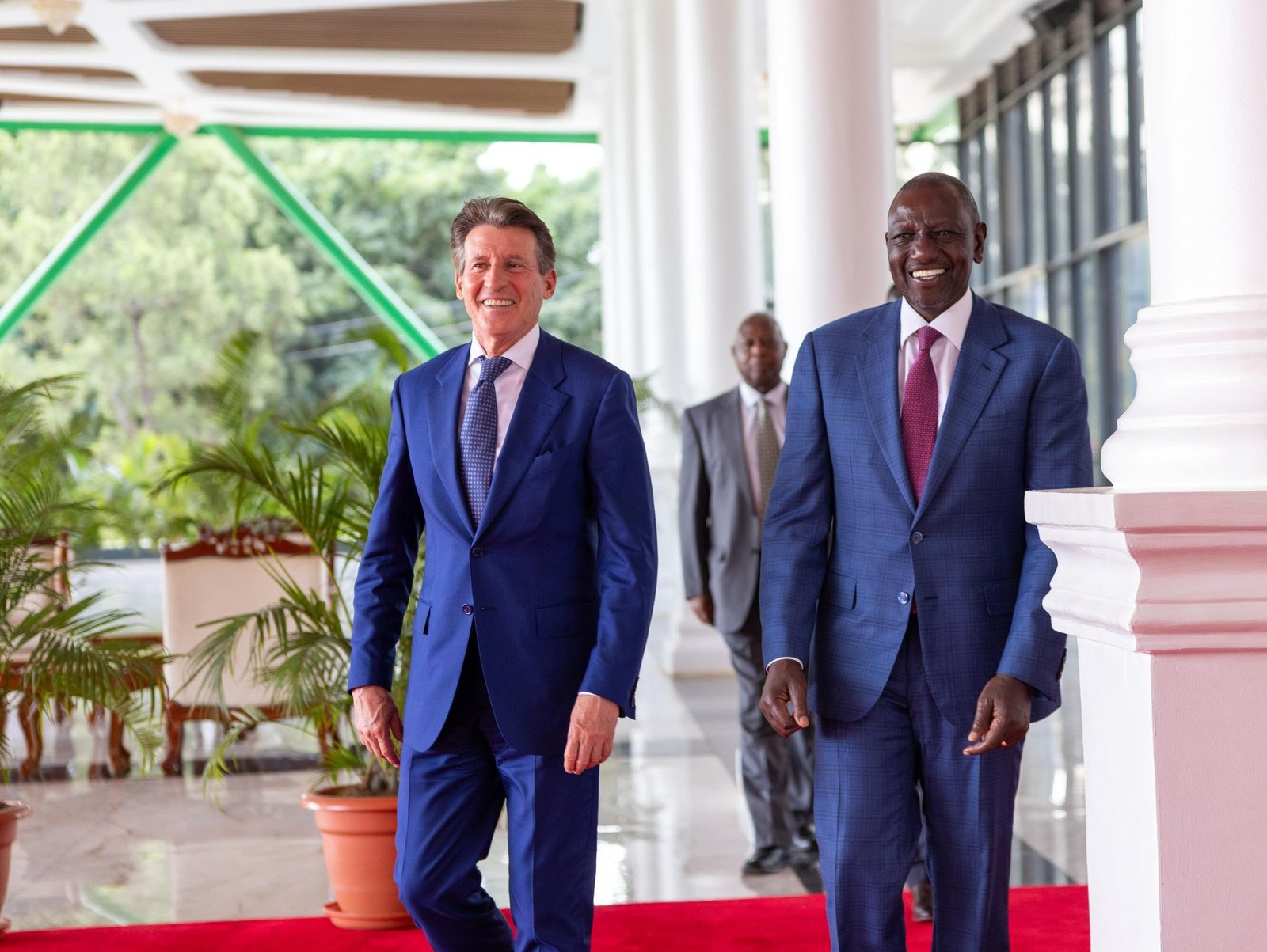 world athletics president sebastian coe in kenya