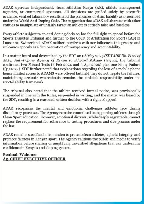 adak response to edward zakayo pingua