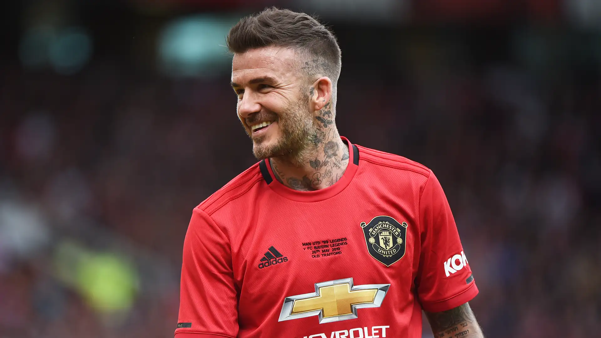 David Beckham Man Utd match