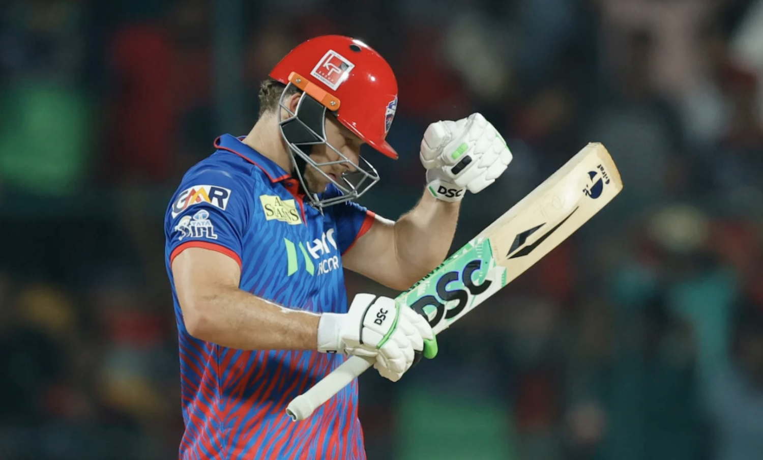 David Miller with a bat