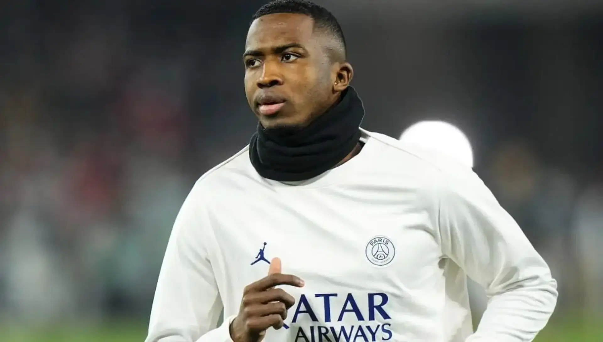William Pacho in PSG training