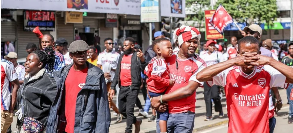 Thousands Join Massive Arsenal Fans Nairobi Celebration 3 Arsenal fans