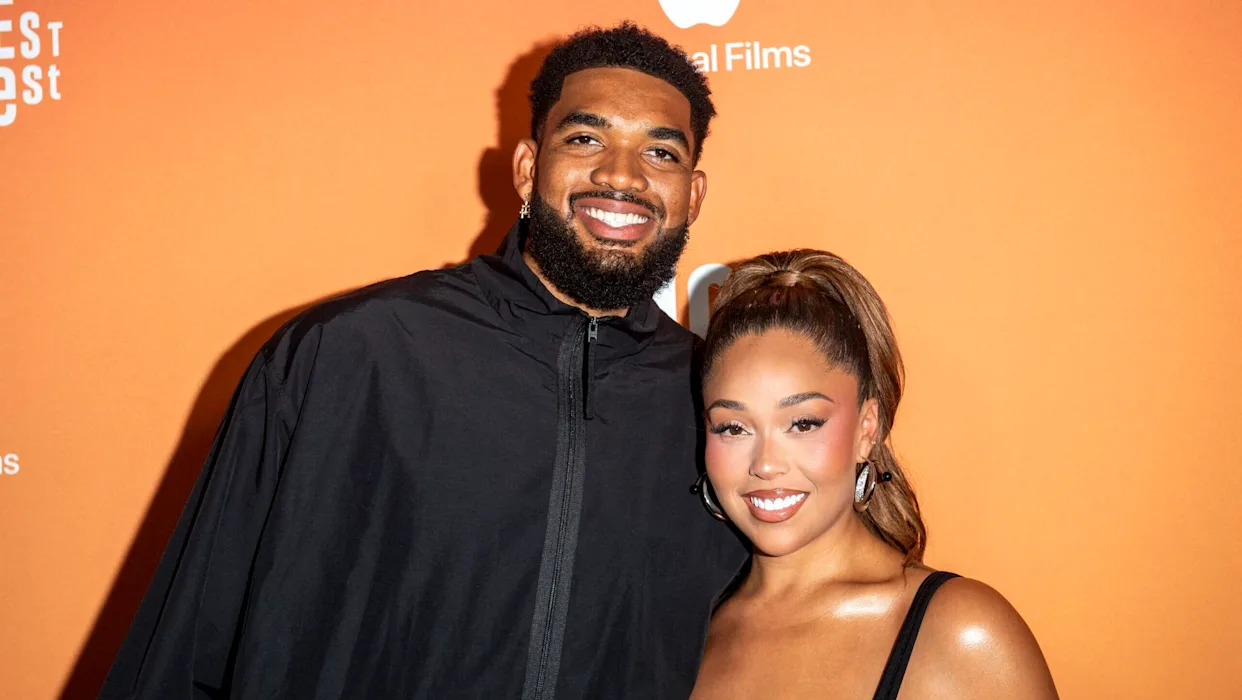 Karl-Anthony Towns with his fiance