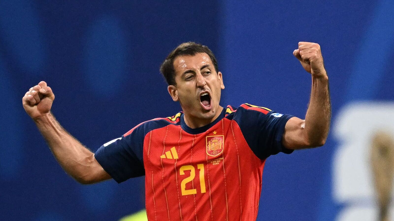 Spain vs Saudi Arabia: Clinical Spain Thrash Saudi Arabia 4-0 3 Mike Oyarzabal celebrating his goal