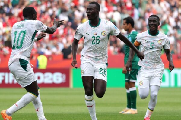 Senegal goal celebration