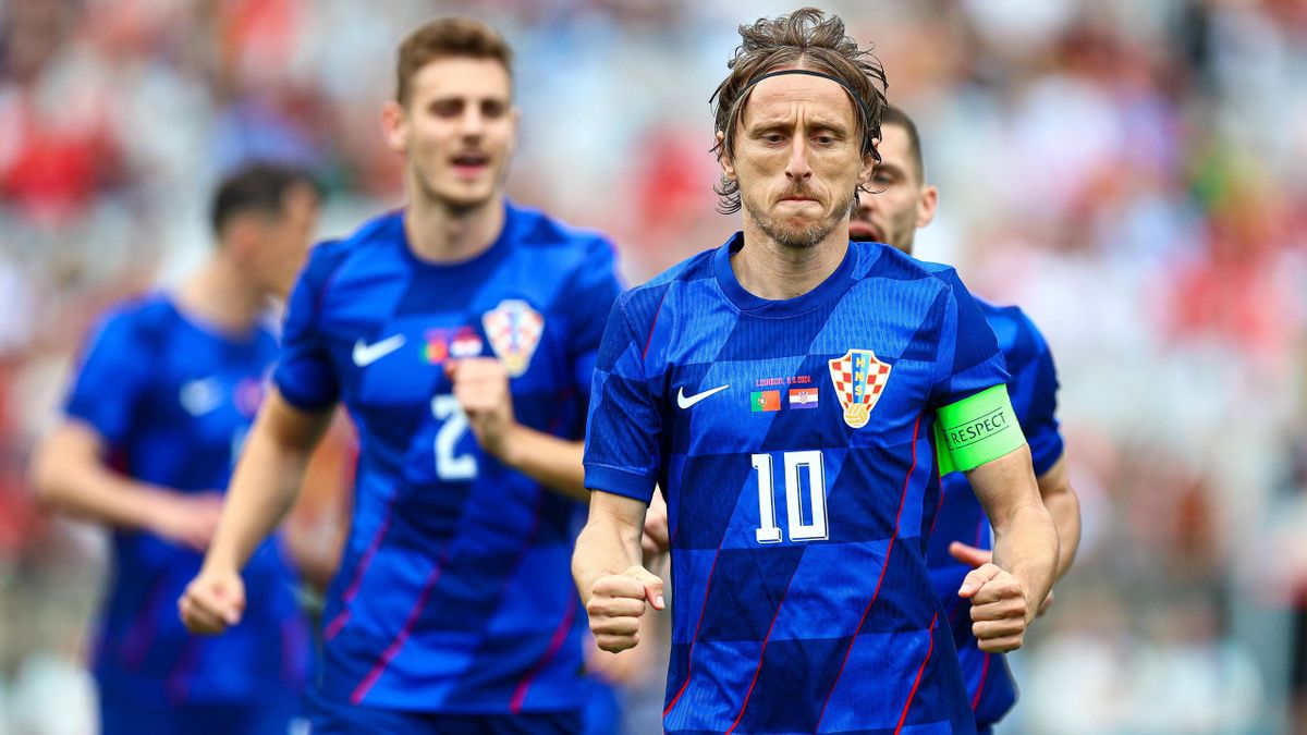 Luka Modric leading the Croatia team