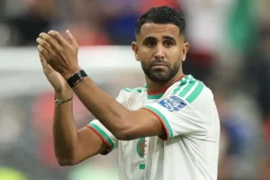 Riyad Mahrez's reaction after the Switzerland vs Algeria match
