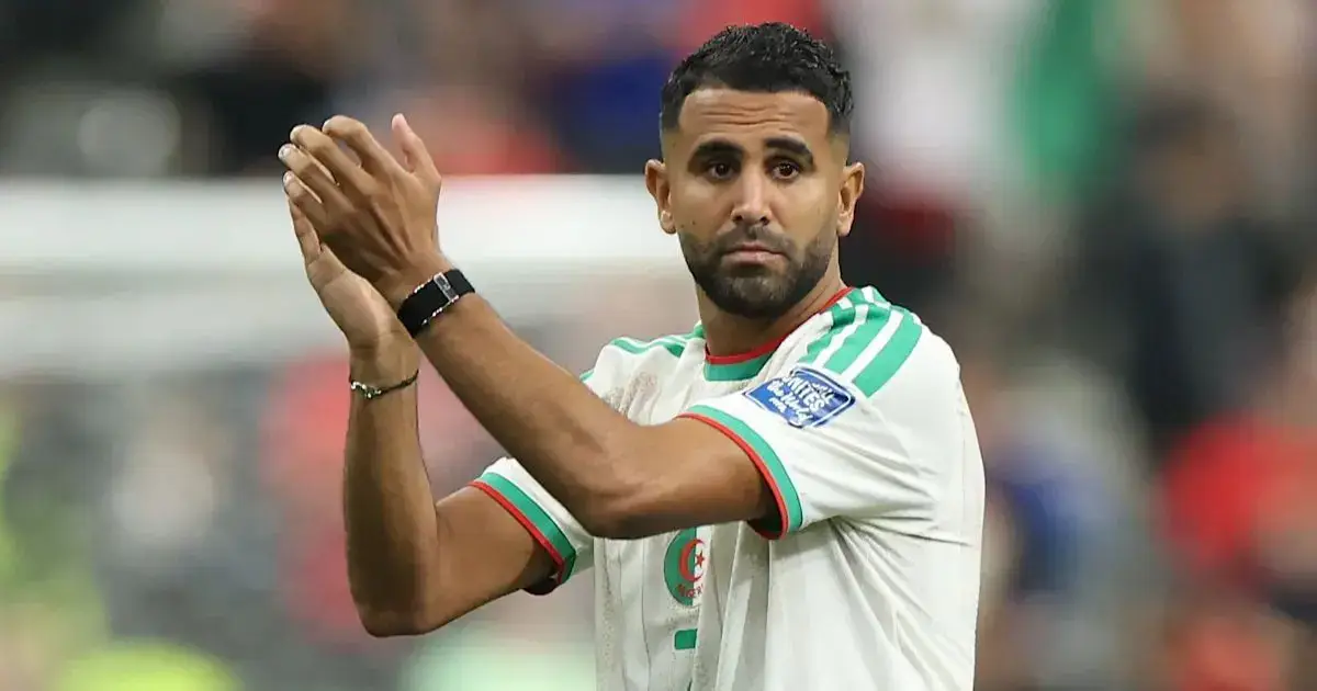 Riyad Mahrez's reaction after the Switzerland vs Algeria match