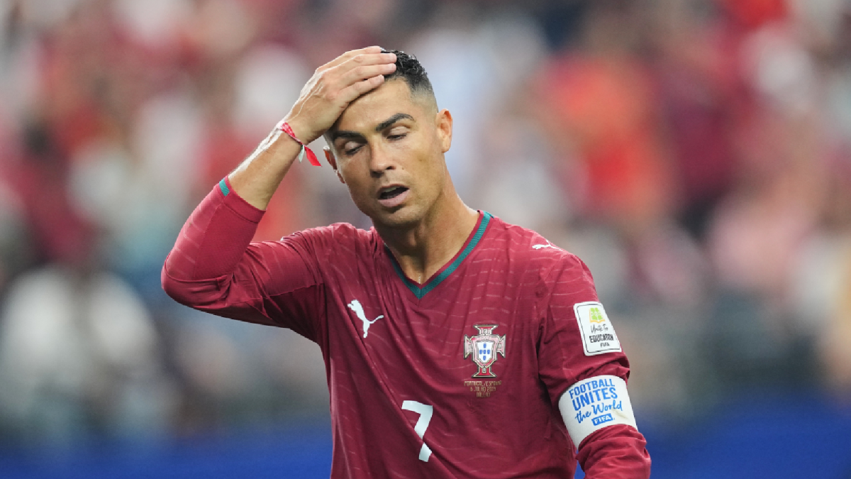 Portugal vs Spain: Merino's Late Goal Sends Spain to the Quarter-Finals 2 Cristiano Ronaldo's reaction after the game
