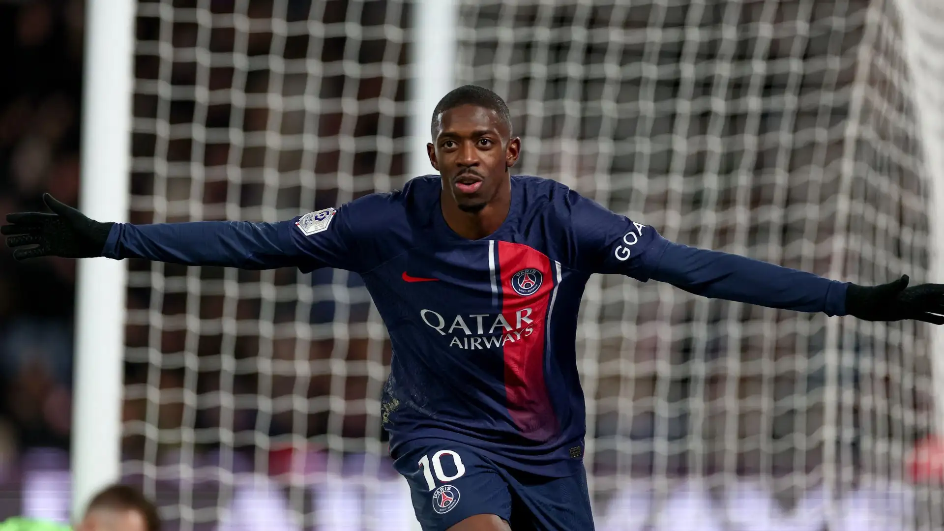 Ousmane Dembele celebrating