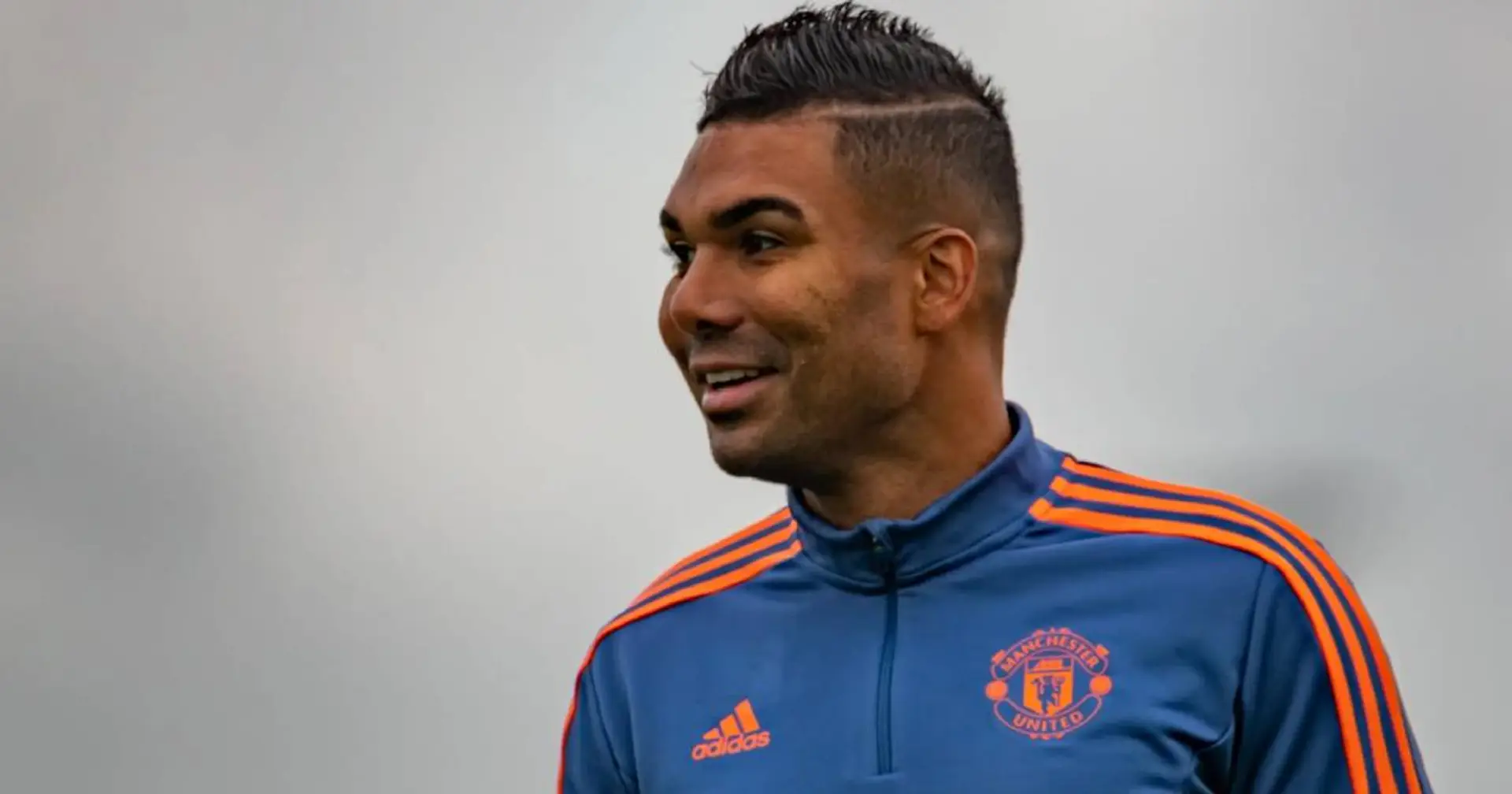 Casemiro during training while at Manchester United