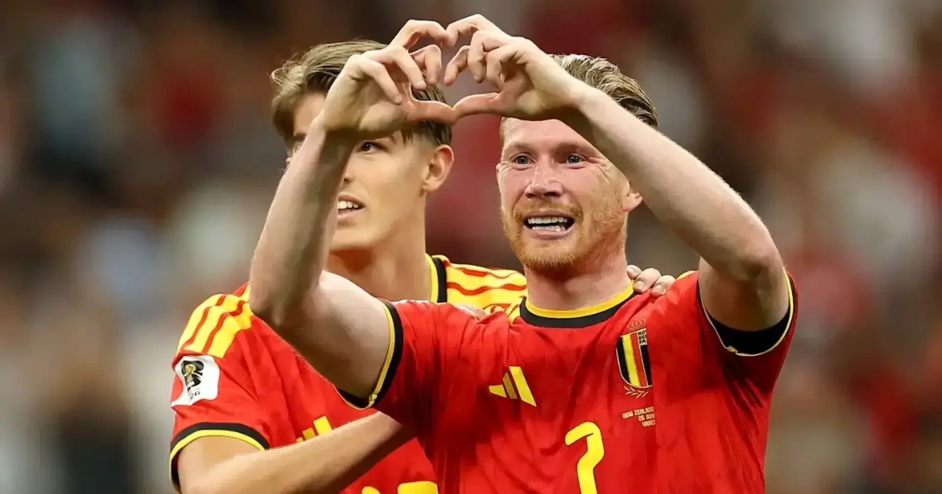 Kevin De Bruyne Net Worth, Contract Breakdown & Endorsements Roster 3 Kevin De Bruyne celebrating a goal by showing love o the belgum fans
