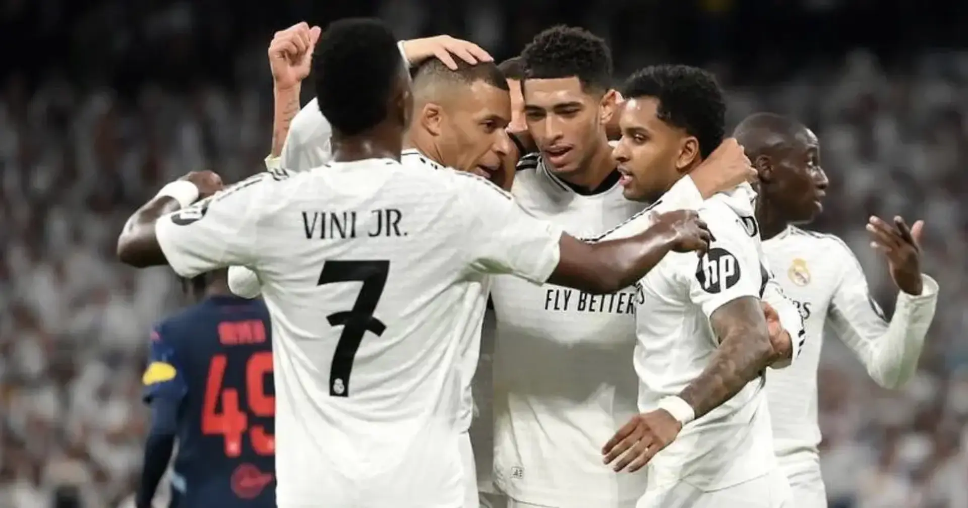 Real Madrid players celebrating after scoring during the last season Champions League