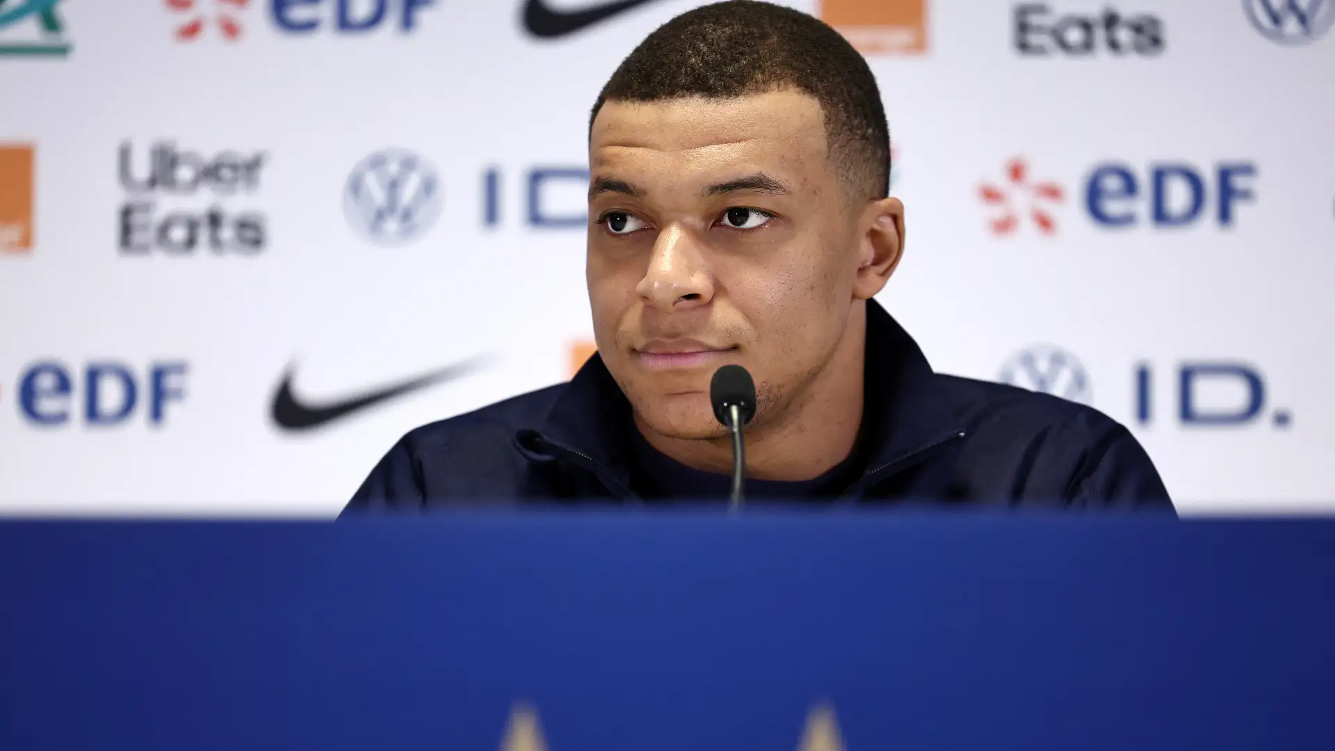 Kylian Mbappe Net Worth 2026: $250M Fortune, Real Madrid Salary & FC 27 Cover Star Status 3 Kylian Mbappe during a press
