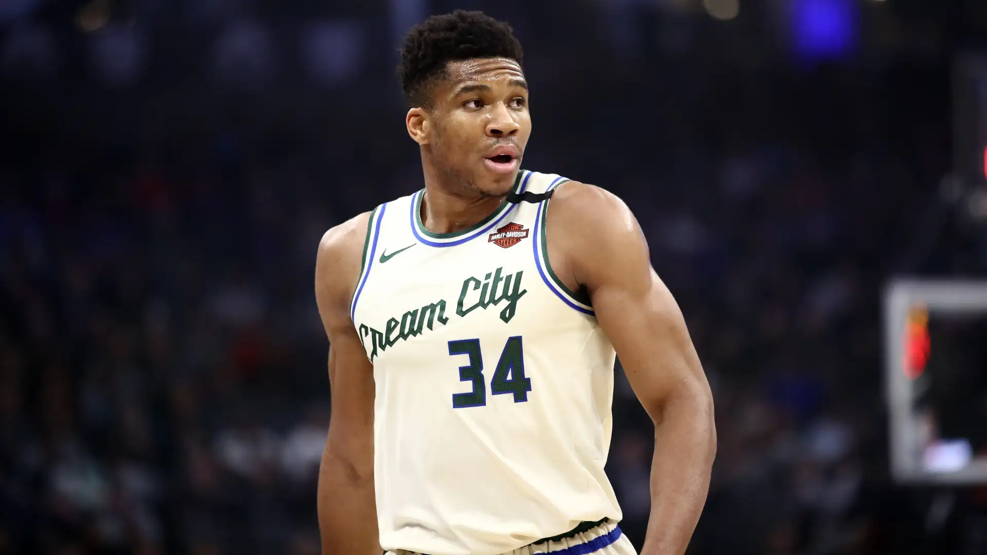 Giannis Antetokounmpo during a match