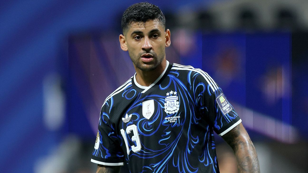 Cristian Romero during a match