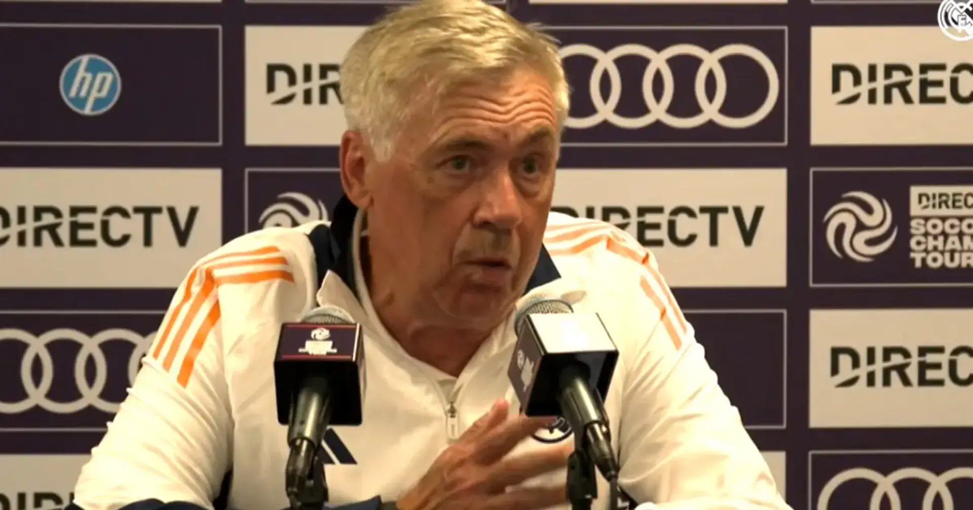 Carlo Ancelotti at press
