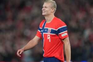 Erling Haaland Norway vs Denmark