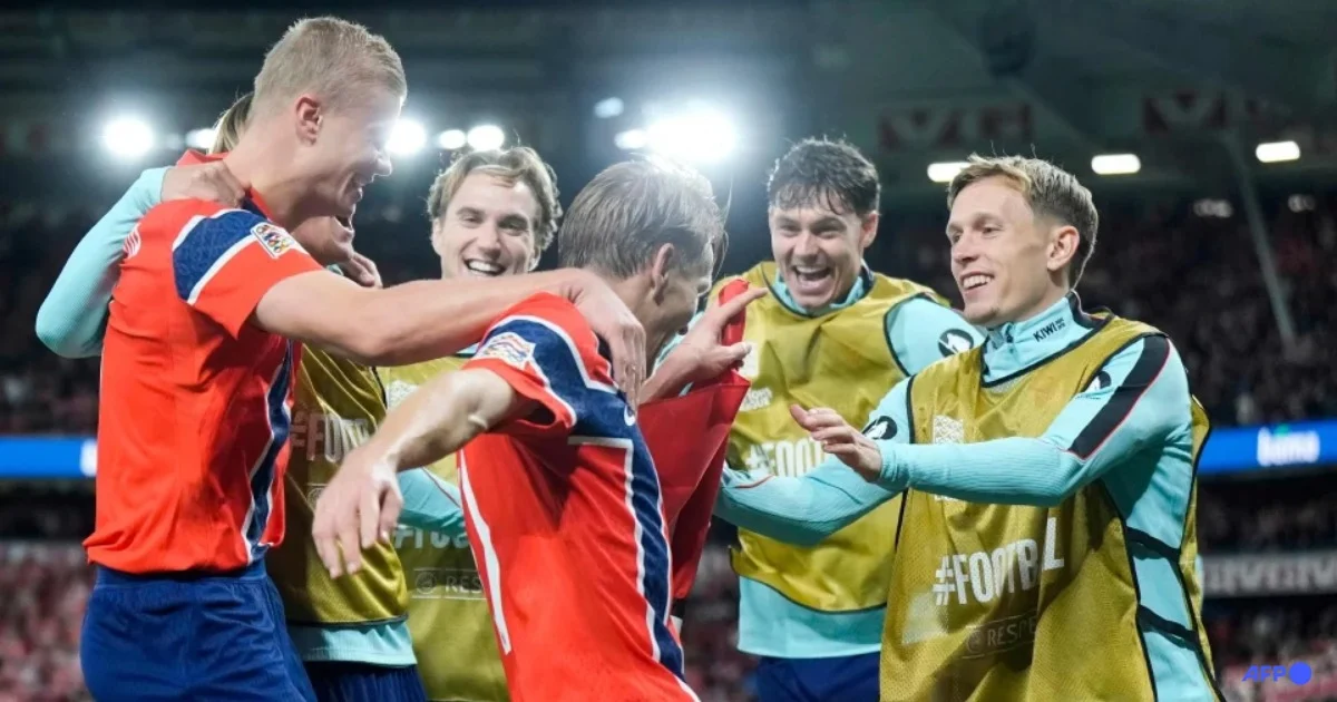 Norway vs Denmark: Haaland Double Sinks Denmark in Five-Goal Thriller at Ullevaal 2 Norway players celebrating