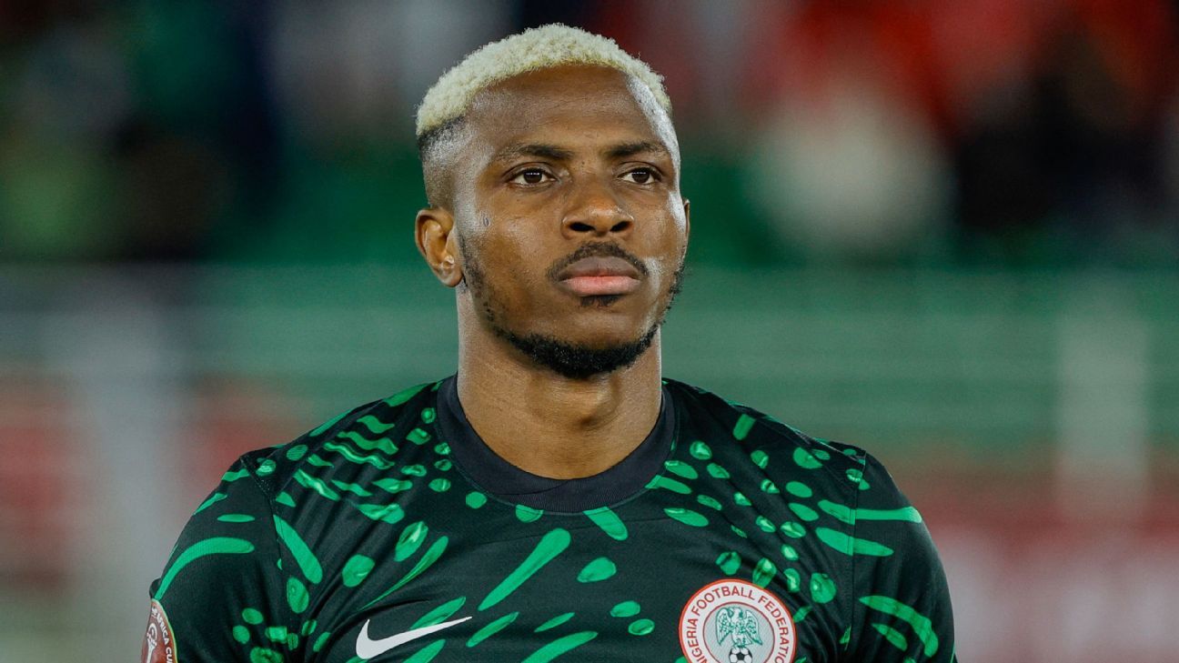 Victor Osimhen during a match
