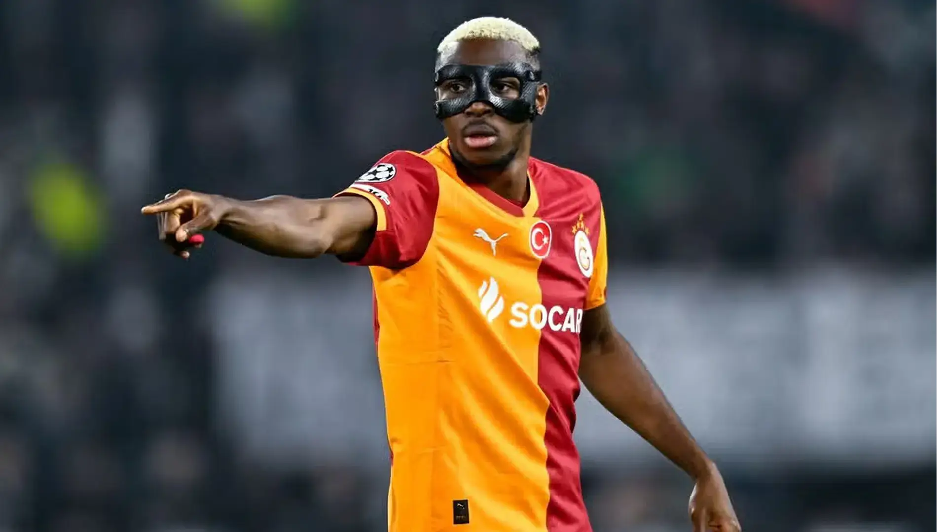 Victor Osimhen reacting