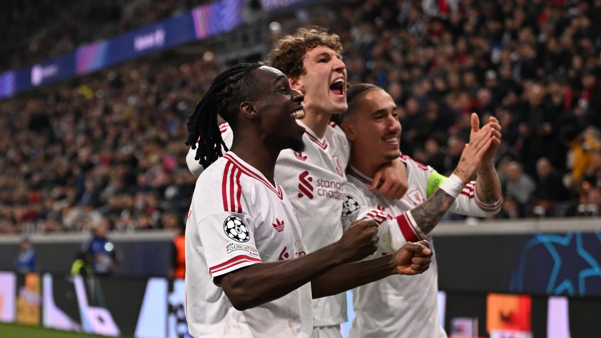 Barcola’s Brilliant Treble Powers Liverpool 6-3 Past LASK Despite Late Resistance 3 LASK vs Liverpool