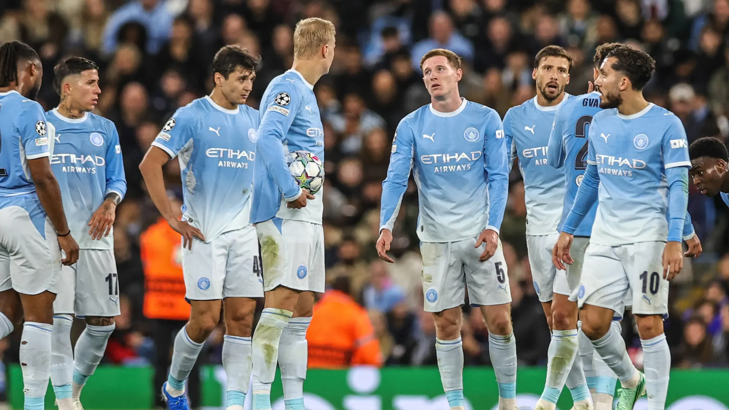 Man City players vs PSG