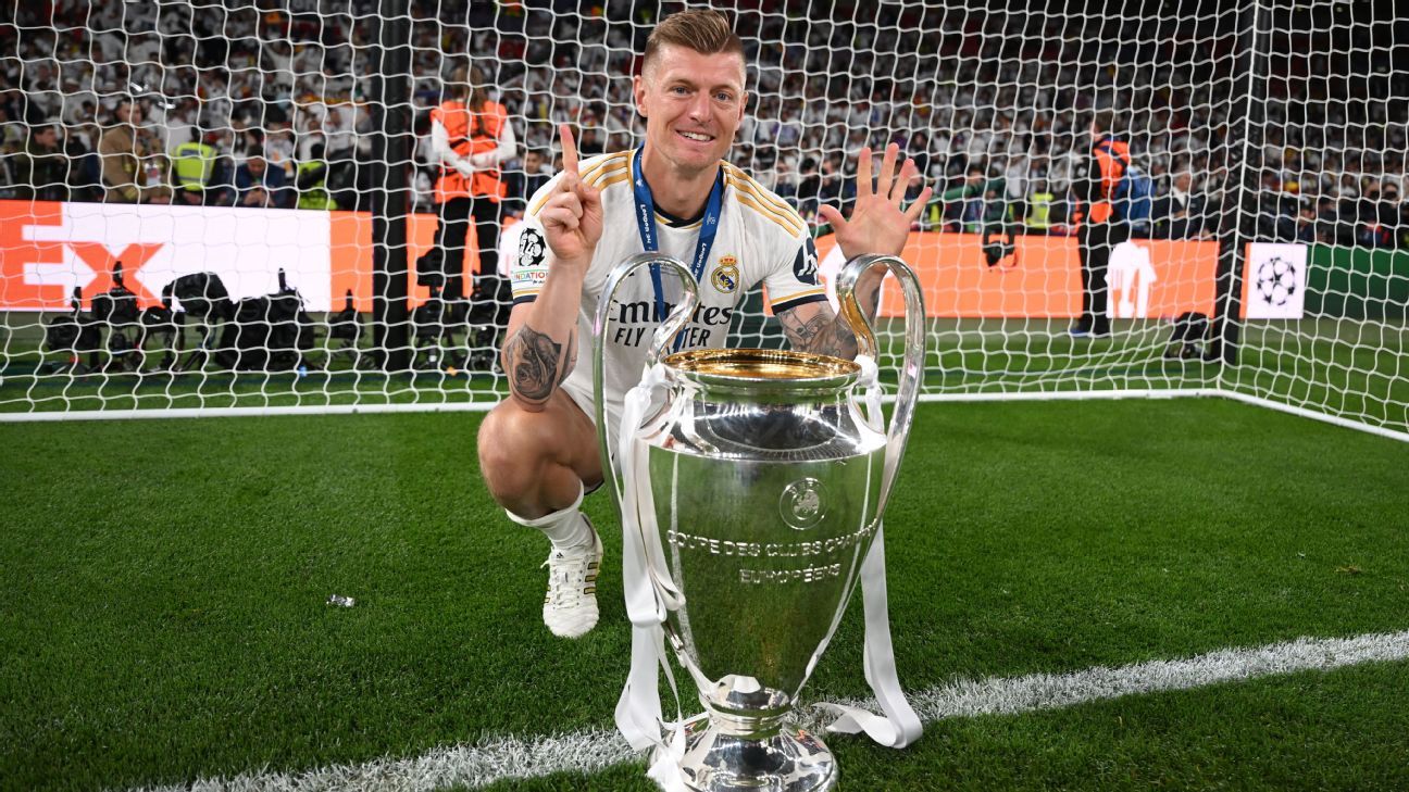Inside Toni Kroos’ $60M Net Worth: Real Madrid Millions, Adidas Legacy, and The Icon League 2 Toni Kroos holdng a UCL trophy